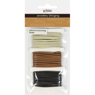 Thonging Simulated Leather 3mm Beige 6m