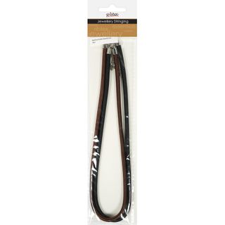 Necklace Rubber Brown Black 2Pcs