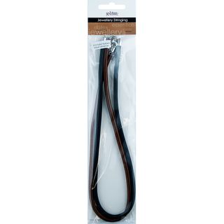 Necklace Rubber Brown Black 2Pcs