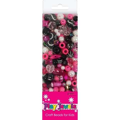 Bead Bp Pink - Black - White Asst 85G