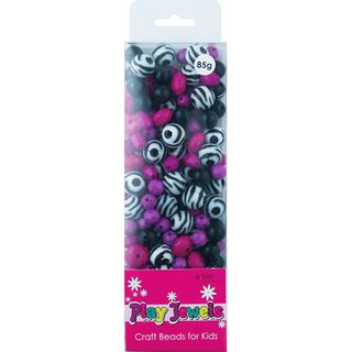 Bead Bp Pink - Black - White Asst 85G