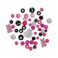 Bead Bp Pink - Black - White Asst 85G