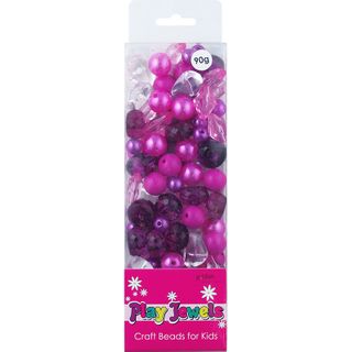 Bead Bp Hot Pink - Crystal Asst 90G