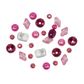 Bead Bp Hot Pink - Crystal Asst 90G
