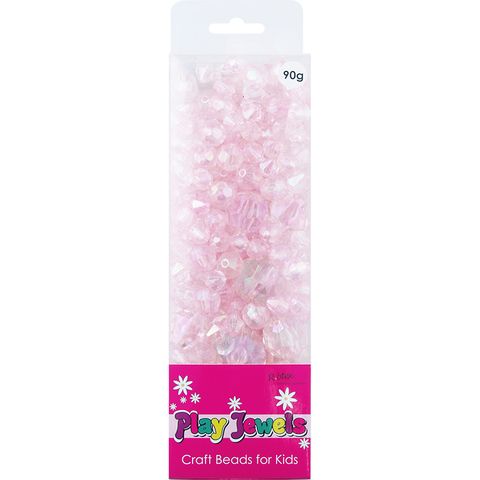 Bead Blister Pack Asst Pink Ab 90G