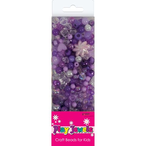 Bead Bp Lilac Asst Pearl-Crystal Ab 90G