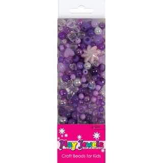 Bead Bp Lilac Asst Pearl-Crystal Ab 90G