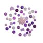 Bead Bp Lilac Asst Pearl-Crystal Ab 90G
