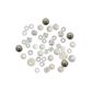 Bead Bp Asst Plastic Clear - White 85G