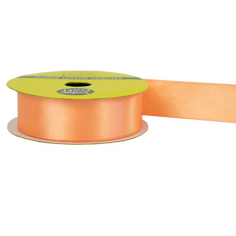 RIB 22MM POLYESTER SATIN PEACH 3M