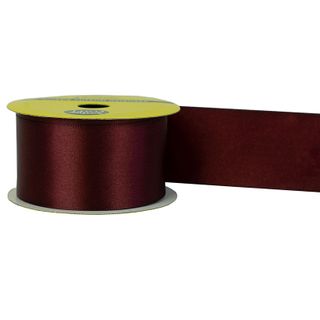 RIB 38MM POLYESTER SATIN  BURGUNDY 3M