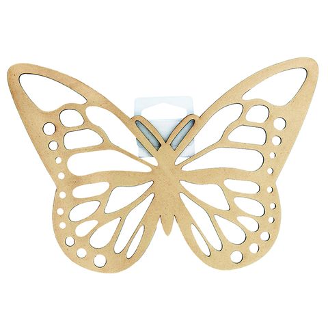 WOOD BUTTERFLY 22CM RAW 1PC