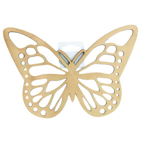 CRAFT WOOD BUTTERFLY 22CM RAW 1PC