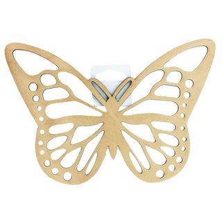 CRAFT WOOD BUTTERFLY 22CM RAW 1PC