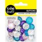 RHINESTONE BUTTONS PASTEL 20PCS