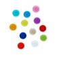 BUTTON 1.5CM SMALL ROUND ACRYLIC 70PCS