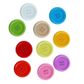 BUTTON 3CM LARGE ROUND ACRYLIC AST 20PC