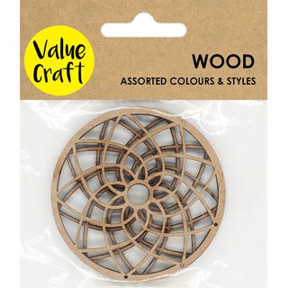 WOOD DREAM CATCHER 70MMX70MM NAT 2PC