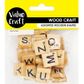 CRAFT WOOD SCRABBLE LETTERS 26PC
