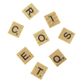 CRAFT WOOD SCRABBLE LETTERS 26PC