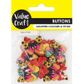 BUTTON WOOD BUTTERFLY  ASST 20PC