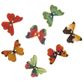 BUTTON WOOD BUTTERFLY  ASST 20PC