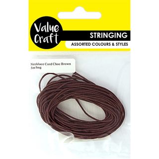 JF NECKLACE CORD CHOC BROWN 5M