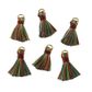 TASSELS 2CM MULTI 6PC