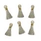 Tassels 2Cm Metallic Silver 6Pc