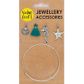 JF CHARM BRACELET KIT SILVER-TEAL 5PC