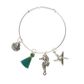 Jf Charm Bracelet Kit Silver-Teal 5Pc