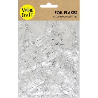 FOIL FLAKES SILVER 2G