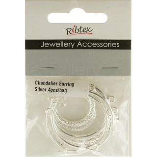 Chandelier Earrings Silver 2 Sets