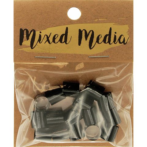 Metal Tube 10mmx9mm Black 15Pcs