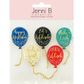 Celebration Theme Balloon Stickers 5 Pc