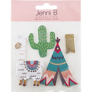 Jenni B Die Cuts Llama Tribal 20Pcs