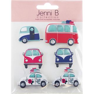 Jenni B Car And Caravan 6Pcs