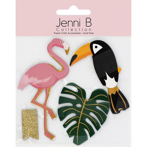 Jenni B Die Cuts Tropical Animal 20Pc