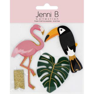 Jenni B Die Cuts Tropical Animal 20Pc