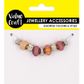 LARGE HOLE BEADS PINK 9PC