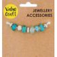 LARGE HOLE BEADS TURQUOISE 9PC