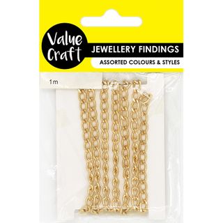 JF CHAIN SMALL OVAL  GOLD 1M