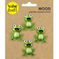 CRAFT WOODEN MDF FROGS 4PC