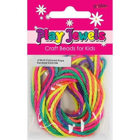 Jf Multi Coloured Rope Rainbow Cord 5M
