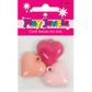 Charms Plastic Heart Pinks 3Pcs
