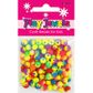 Bead 7Mm Plastic Facted Bright Multi 20G