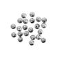 Bead 8Mm Plastic Faceted Silver 20G