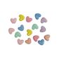 Bead 12Mm Plastic Heart Pastel Asst 20G