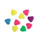 Bead 14Mm Heart Fluro Bright Asst 20G