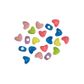 Bead Vp 12mm Heart Pastel Asst 125G